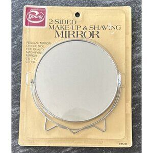 Vintage Goody Makeup & Shaving 2 Sided Mirror Original Packaging 1982 Korea